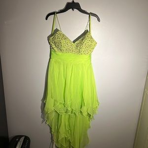 neon green party dress🥰